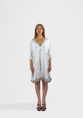 Ivory Coral Mini Dress