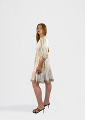 Ivory Coral Mini Dress