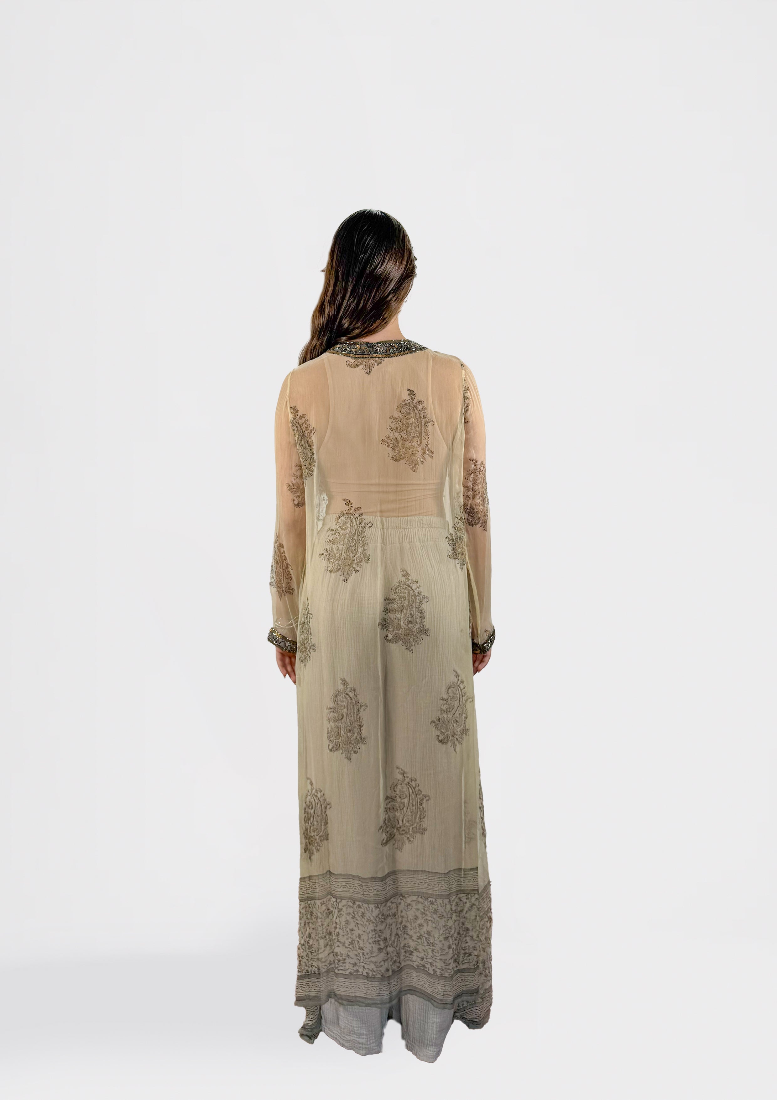 Sahara Mist Embellished Duster