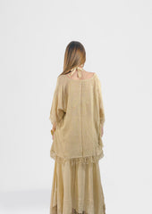 Golden Fringe Poncho