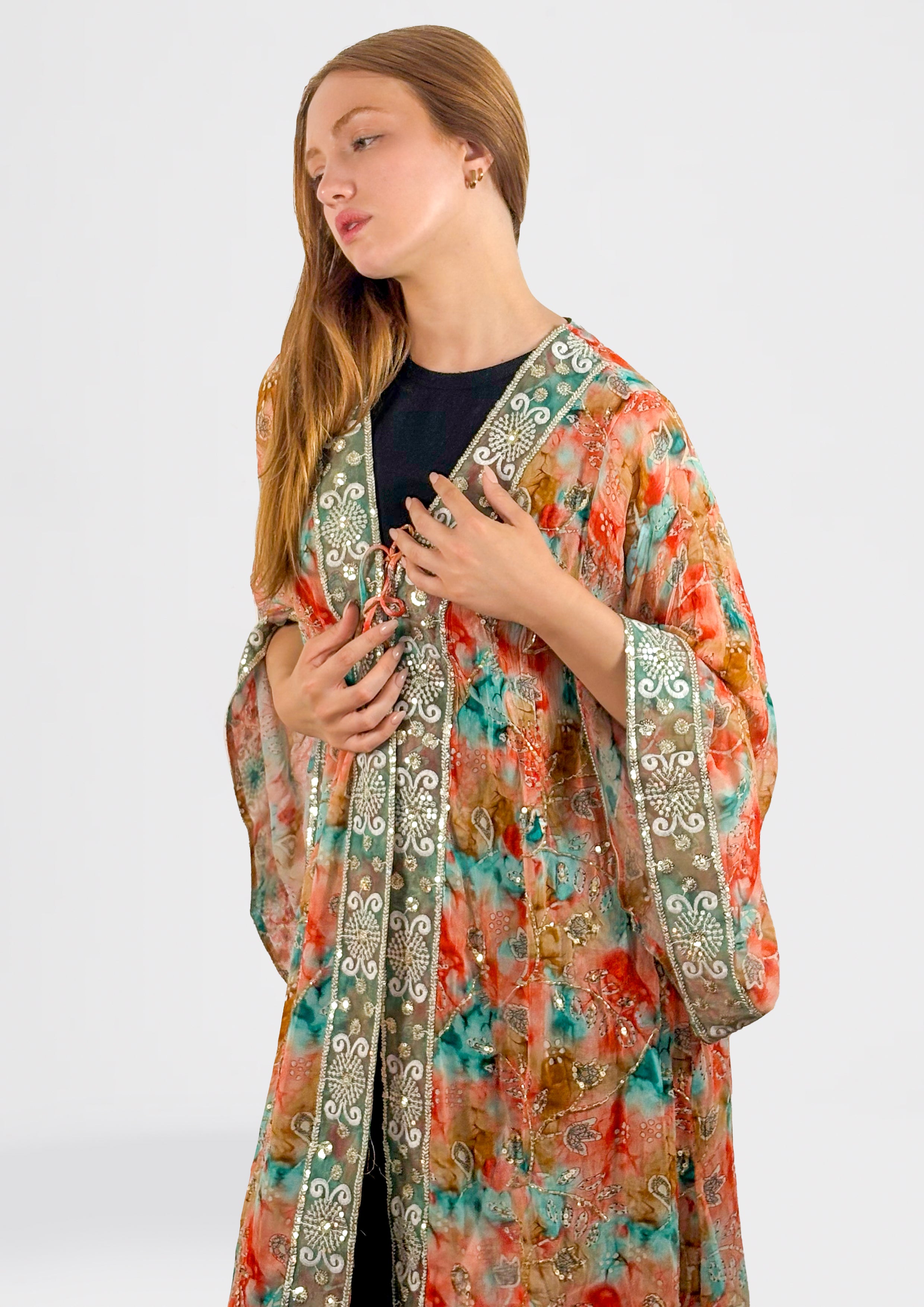 Opaline Embroidered Kimono