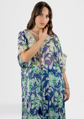Green Bloom Kaftan