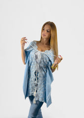 Azure Bloom Kimono