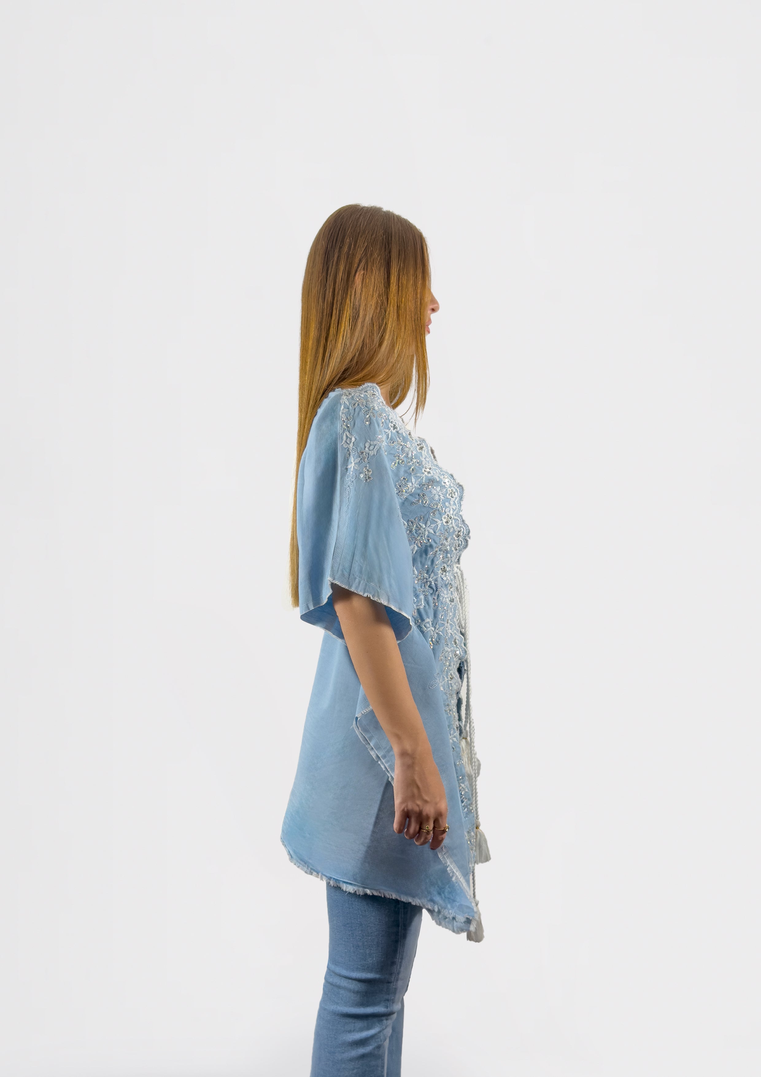 Azure Bloom Kimono