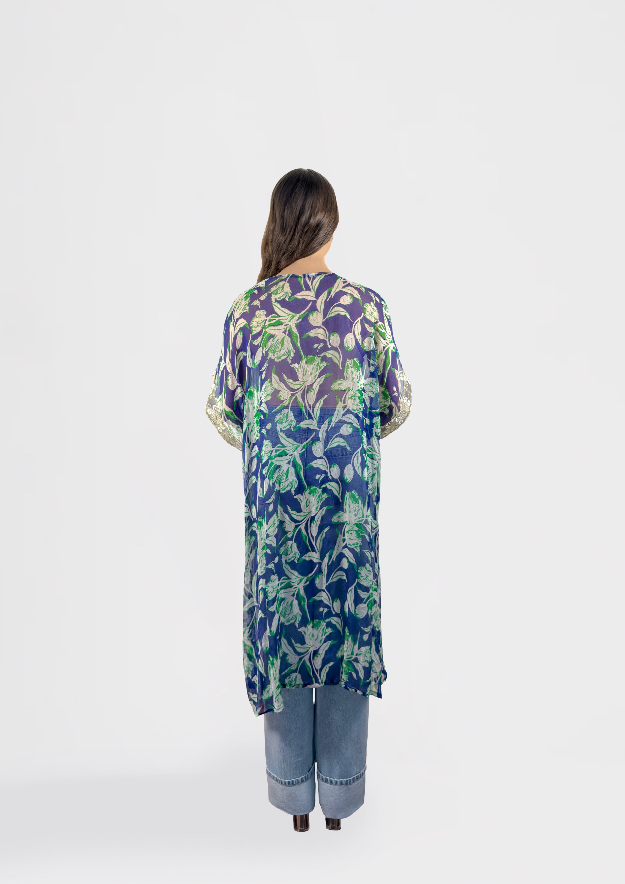 Green Bloom Kaftan