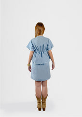 Denim Blossom Dress
